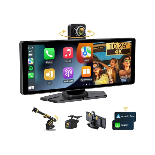 Çift Lens Kameralı Apple Ve Android CarPlay - 1
