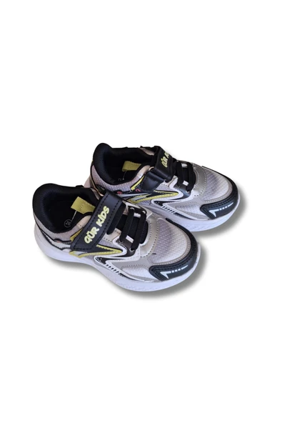 Gür Kids Erkek Çocuk Spor Ayakkabısı 26-35 Siyah-Sarı - 3
