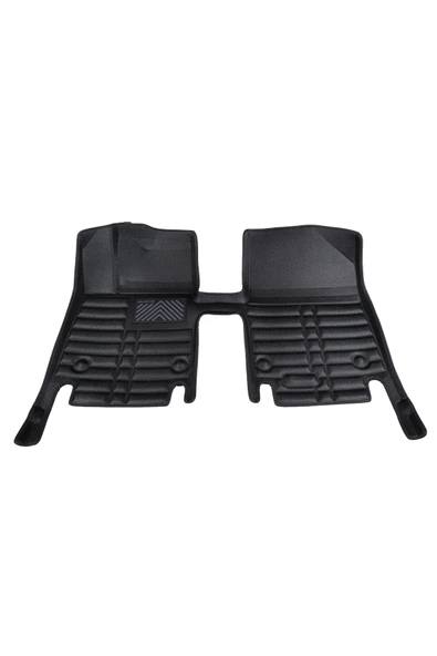 5D Dikişsiz (press) Deri Havuzlu Paspas Siyah Kia EV6 2022-2025 ile uyumlu ürün görseli