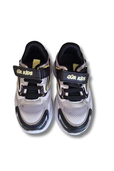 Gür Kids Erkek Çocuk Spor Ayakkabısı 26-35 Siyah-Sarı - 2