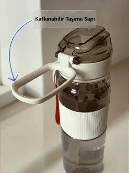 Dodge Su Matarası Tritan Beyaz 850Ml - 7