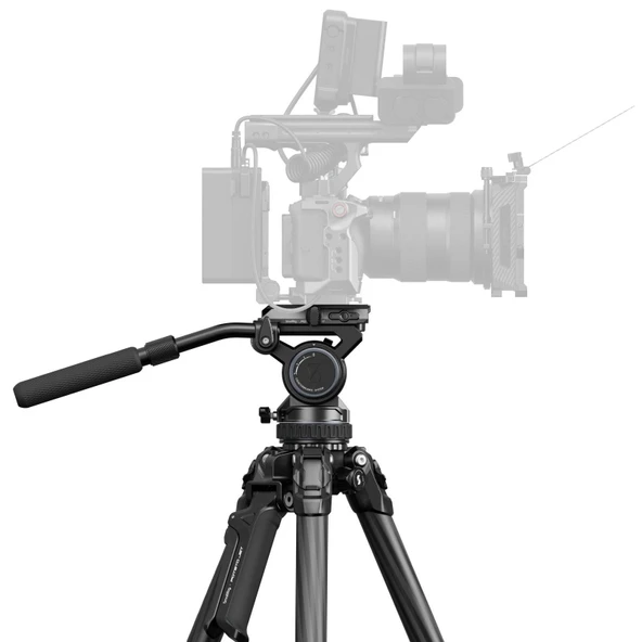 SmallRig 4259  X Potato JET TRIBEX Hidrolik Karbon Fiber Tripod Seti - 5