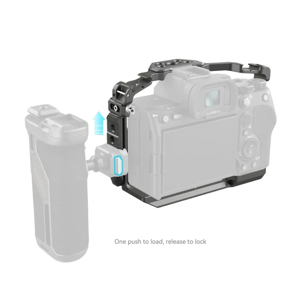 SmallRig 4481 Sony  7R V /  7 IV /  7S III /  1 /  7R IV  için  HawkLock Hızlı Çıkarma Kafesi - Resim 4