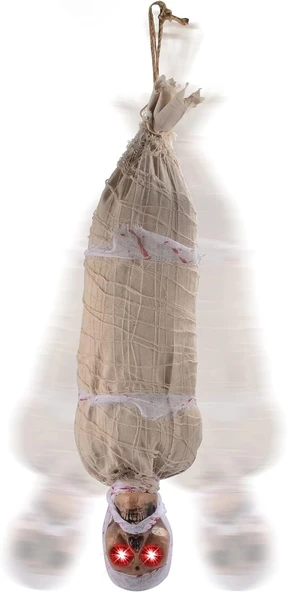Halloween Sensörlü Işıklı Hareketli Mumya - 1