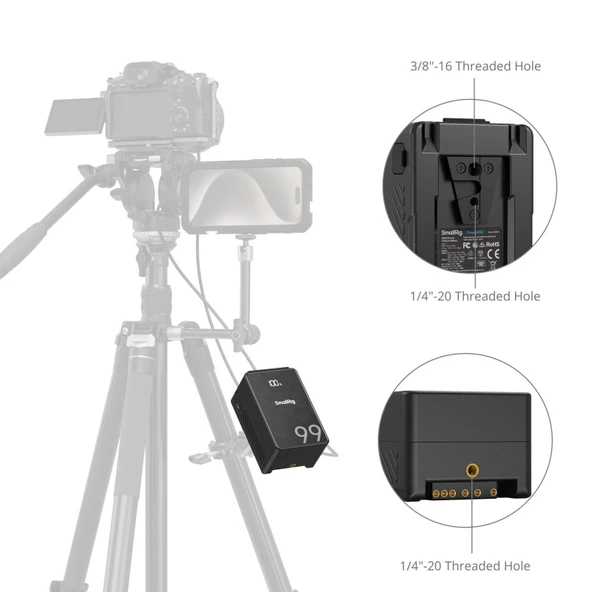 SmallRig 4608 VB99 SE Mini V Mount Pil - 8