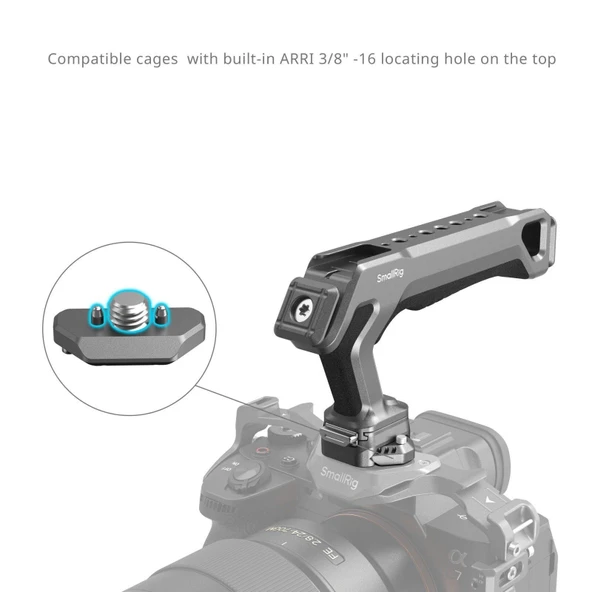 SmallRig 4483 HawkLock H21 Hızlı Çıkarma Üst Sap Takımı - Resim 4
