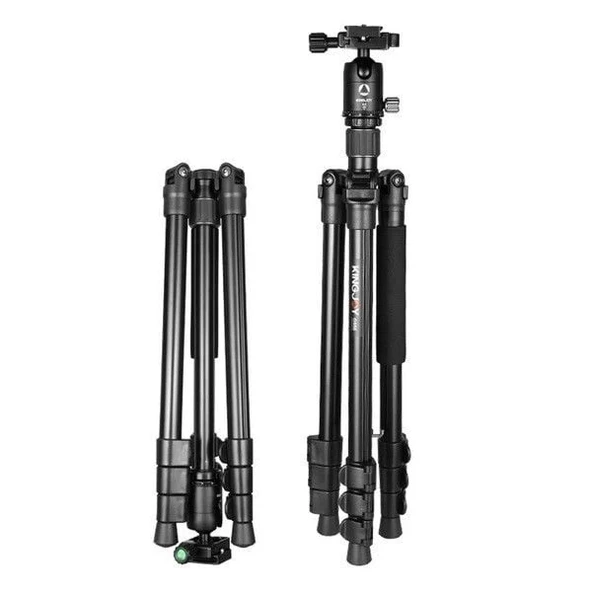 Kingjoy Profesyonel G555+G0 Hafif Seyahat Tripod - Resim 4