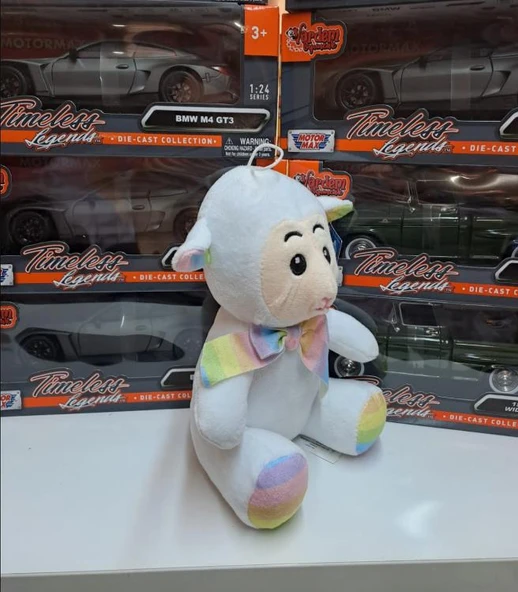 Oyuncak Peluş Sevimli Uyku Arkadaşı Kuzu 20 cm - 3