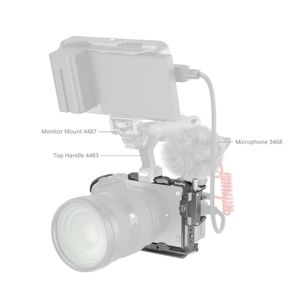 SmallRig 4770 Sony FX3 / FX3A / FX30  için  HawkLock Hızlı Çıkarma Kafes Kiti - Resim 5