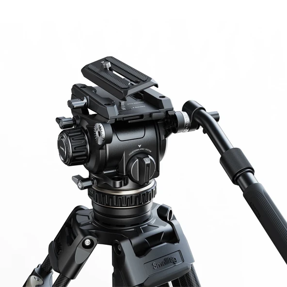 SmallRig AD-120 4463 Ağır Hizmet Tipi Karbon Fiber Tripod Seti - 6