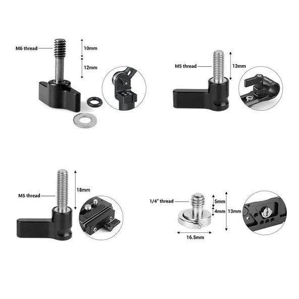 SmallRig 3995 Vida  Kanat Somunu Seti - 3