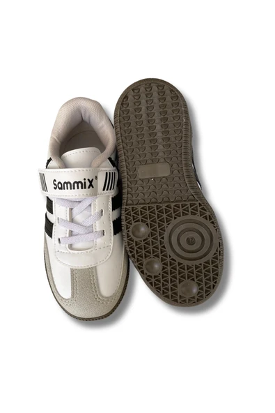 Sammix Erkek Çocuk Spor Ayakkabısı 28-35 Beyaz-Siyah - 5