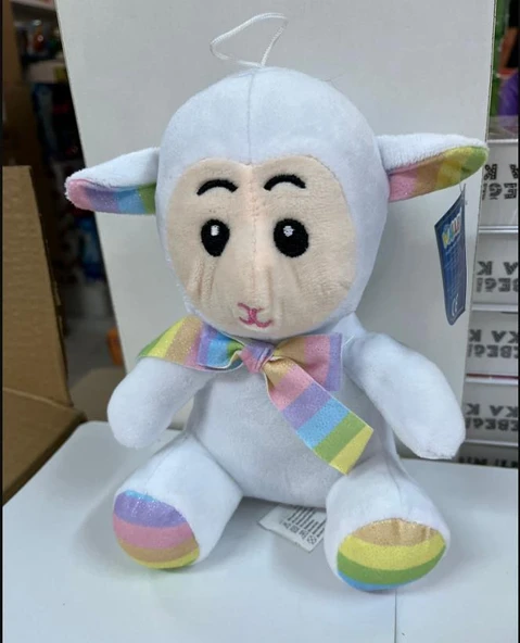 Oyuncak Peluş Sevimli Uyku Arkadaşı Kuzu 20 cm - 1