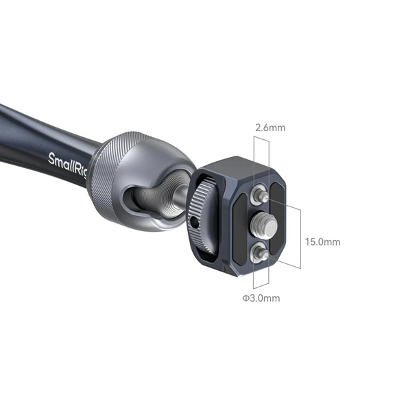 SmallRig 4900 Rosette Magic Arm (11'') 3/8”-16 ARRI Konumlandırma Vidası - Resim 3