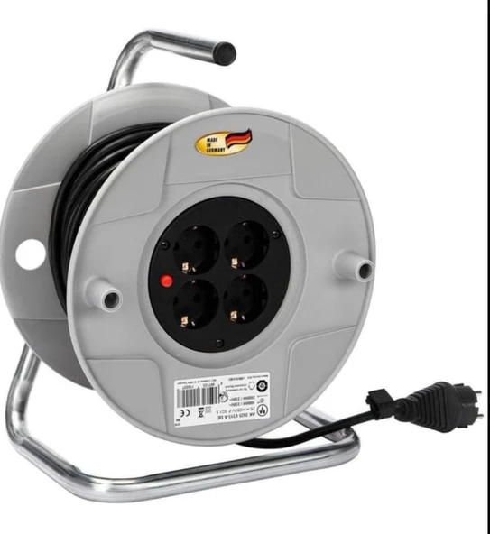 Garant Serisi Ip20 Lisanslı 16 A Sigorta Şalterli 40m Makaralı Kablo H05vv-f 3g1,5 - 2