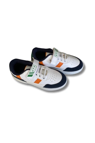 El Vty Kids Erkek Çocuk Spor Ayakkabısı 26-35 Beyaz-Laci - Resim 3