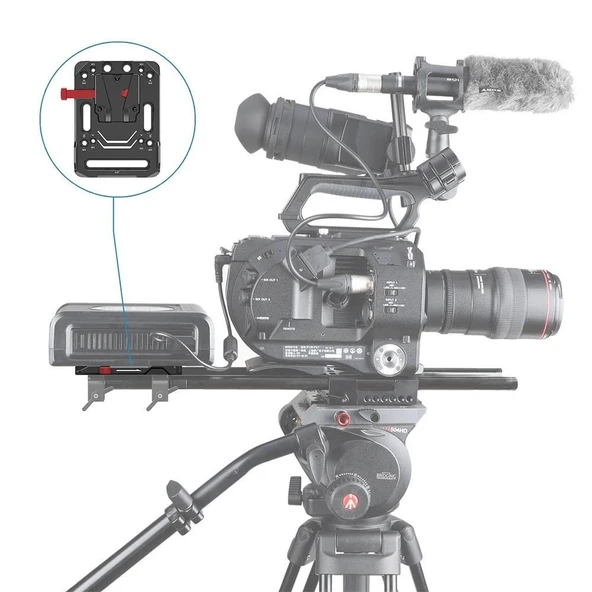 SmallRig 2988 V Montajlı Akü Plakası - Resim 5