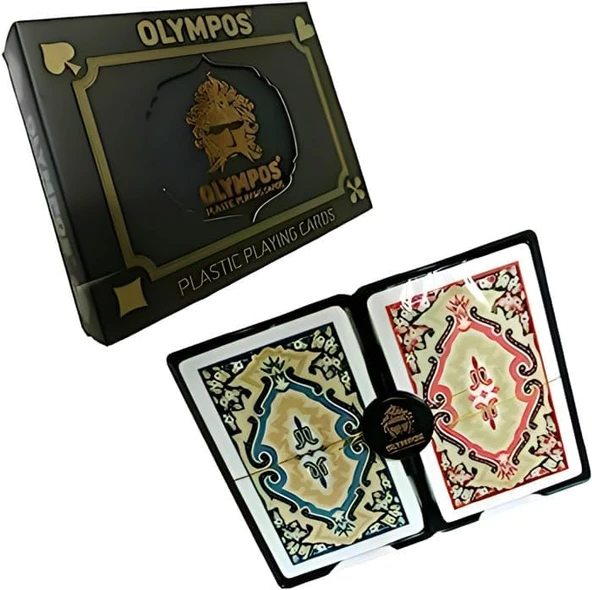 Olympos Iskambil Oyun Kağıdı - Playing Cards - BRİÇ OYUN KAĞIDI - Resim 4