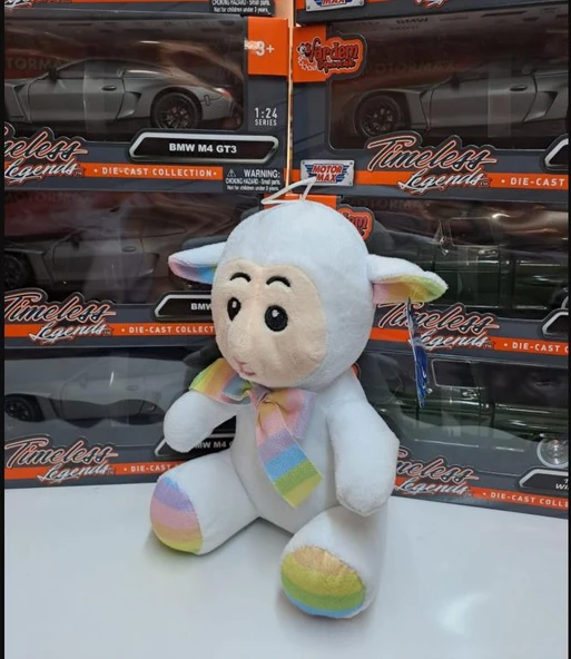 Oyuncak Peluş Sevimli Uyku Arkadaşı Kuzu 20 cm - 2