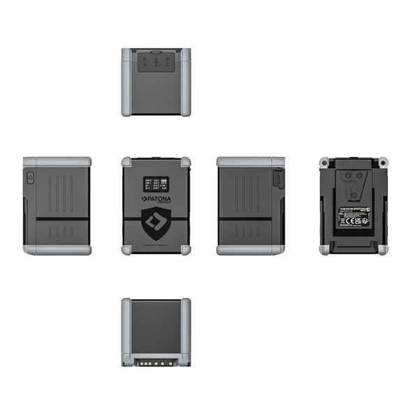 PATONA PROTECT V-Mount Pil V150-PD100 148Wh USB-C USB-A D-Tap 2xDC çıkışı - Resim 3