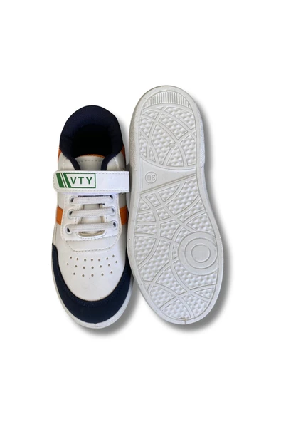 El Vty Kids Erkek Çocuk Spor Ayakkabısı 26-35 Beyaz-Laci - Resim 5