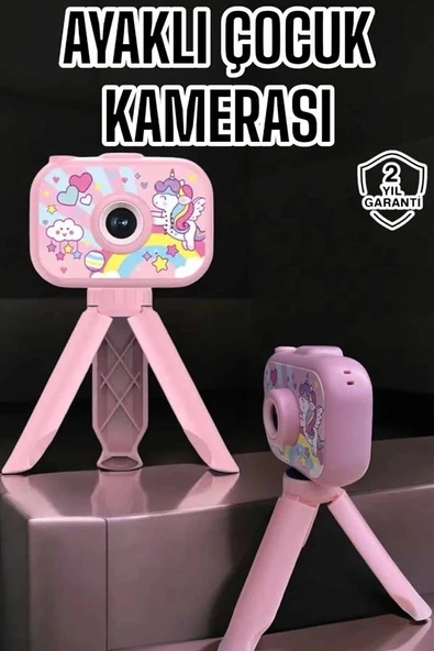 Ayaklı Mini Fotoğraf Makinesi Çocuk Için Eğitici Video Kamera (Kopya) - Resim 2