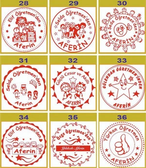 ÖĞRETMEN AFERİN KAŞESİ KIRMIZI - 5