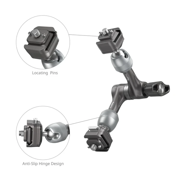 SmallRig 4490 HawkLock H21 Hızlı Çıkarma Rozet Sihirli Kol (7'') - 3