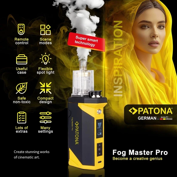 PATONA 4270 Fog Master Pro Set Taşınabilir sis Makinesi Aksesuarları ve Çantası Dahil - Resim 2