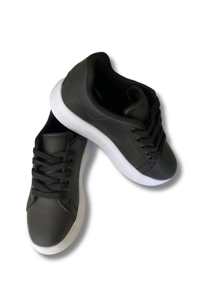 Sammix Erkek Çocuk Spor Ayakkabısı 28-35 Siyah-Beyaz - 4