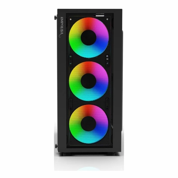 Inca Empousa EMG-15XN USB 3.2 ARGB ATX Mid Tower Siyah Kasa - Resim 2