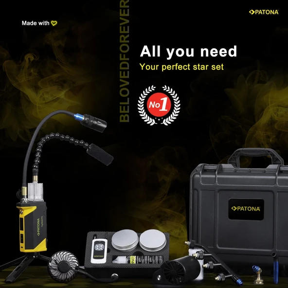 PATONA 4270 Fog Master Pro Set Taşınabilir sis Makinesi Aksesuarları ve Çantası Dahil - 4