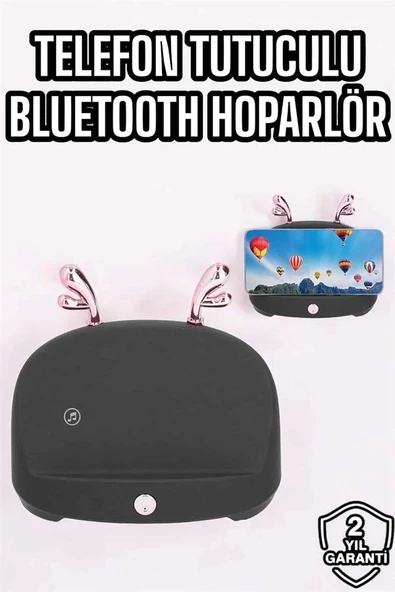 Telefon Tutuculu Akıllı Hoparlör Yüksek Ses Kaliteli Hoparlör - Resim 2