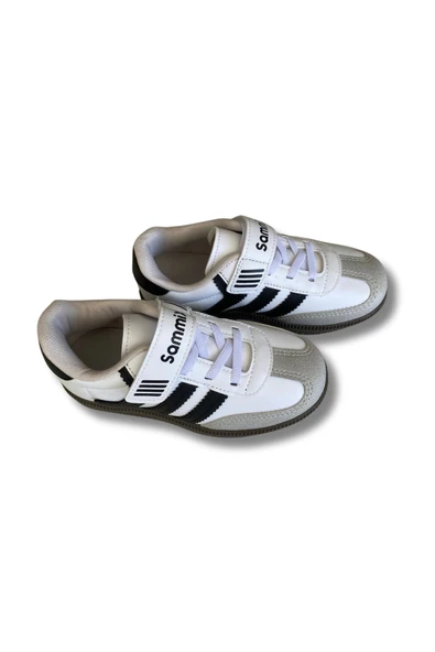 Sammix Erkek Çocuk Spor Ayakkabısı 28-35 Beyaz-Siyah - 3