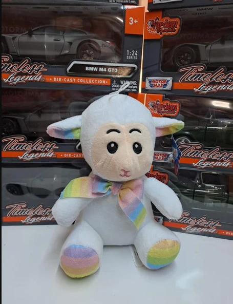 Oyuncak Peluş Sevimli Uyku Arkadaşı Kuzu 20 cm - 4