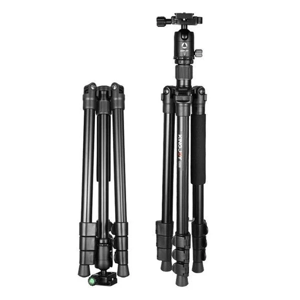 Kingjoy Profesyonel G555+G0 Hafif Seyahat Tripod - Resim 4