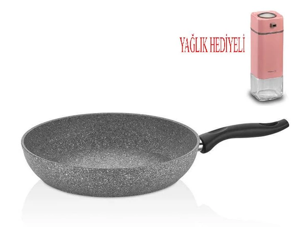 Falez Granit Tava 26 CM ve Cam Yağdanlık - 1