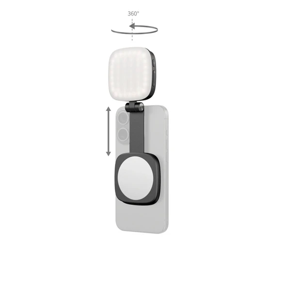 SmallRig 4656 Vibe P48 Çıkarılabilir Cep Telefonu LED Video Işığı (Siyah) - 2