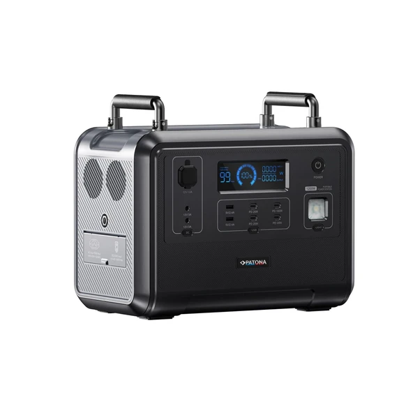PATONA 9969 Platinum Taşınabilir Güç İstasyonu 1200 960Wh PD100W USB-C USB-A AC LED Işık LiFePO4 - Resim 3