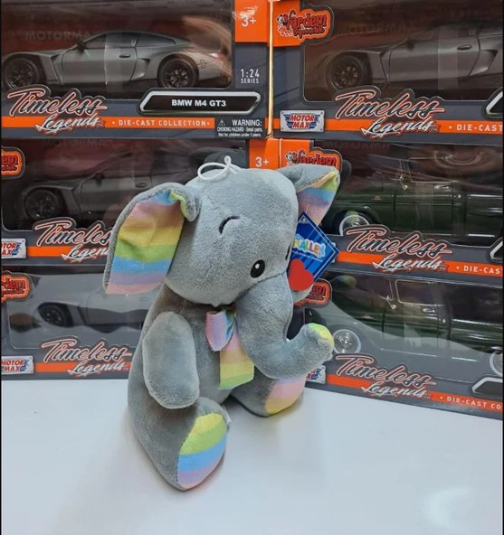 Oyuncak Peluş Sevimli Uyku Arkadaşı Fİl 20 cm - 2