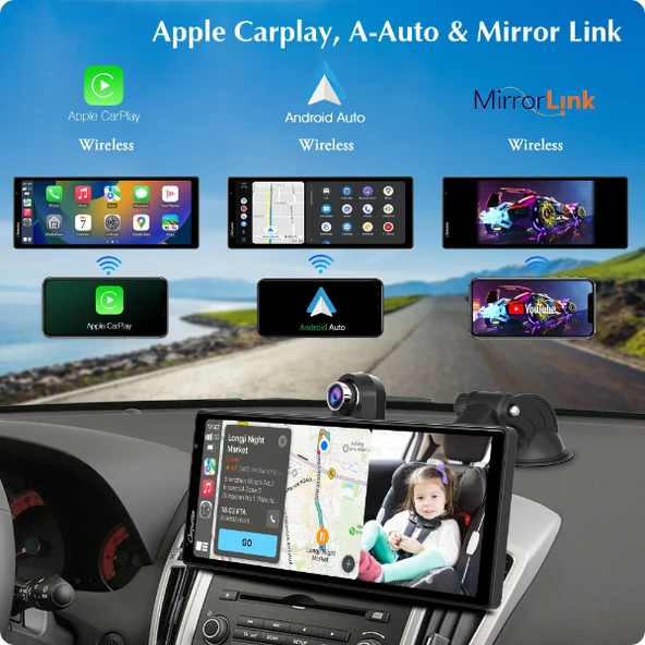Çift Lens Kameralı Apple Ve Android CarPlay - 2