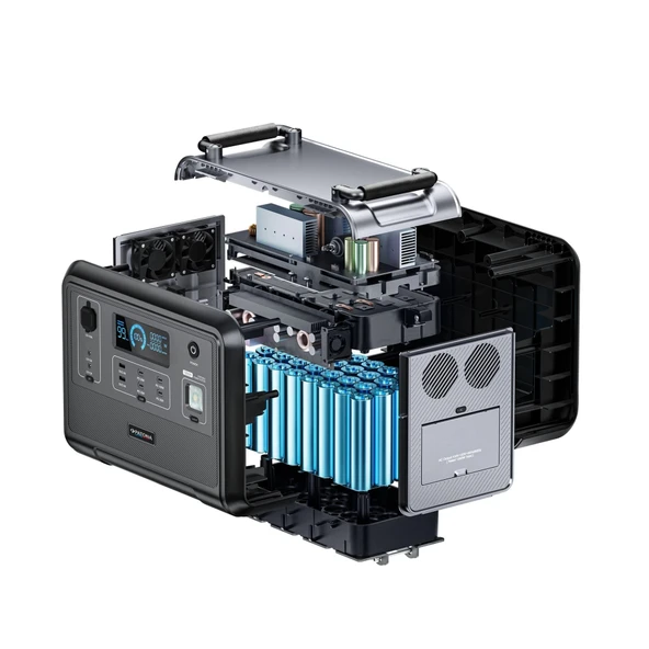 PATONA 9969 Platinum Taşınabilir Güç İstasyonu 1200 960Wh PD100W USB-C USB-A AC LED Işık LiFePO4 - Resim 5