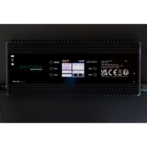 PATONA Premium 188A RGB Yumuşak Fotoğraf ve Video Işığı - Resim 5