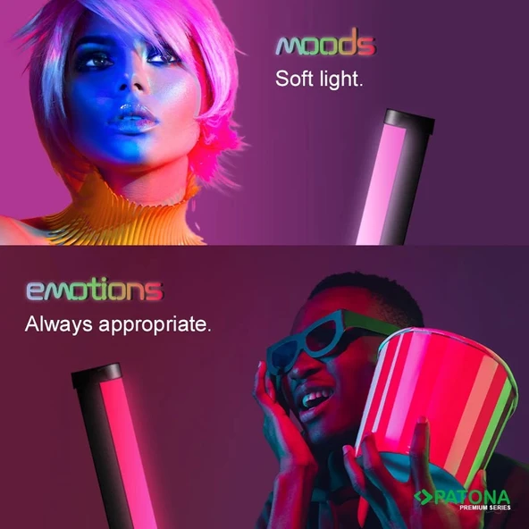 PATONA Premium RC30 RGB Tüp Fotoğraf ve Video Işığı - Resim 3