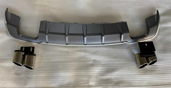 AUTOGP Audi S3 arka tampon difüzörü model sedan 2016+ 8v egzozlu