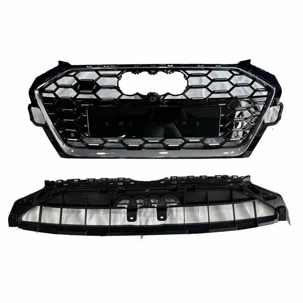 AUTOGP Audi a4 s4 ön panjur ızgara krom siyah 2019 / 2023