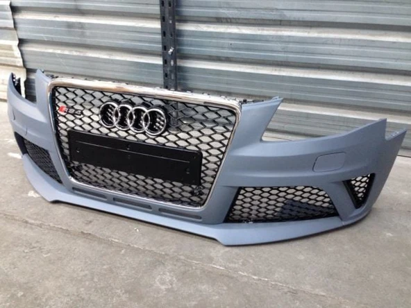 AUTOGP Audi A4 RS4 ön tampon ve panjur seti b8 2008 / 2012 - Resim 2