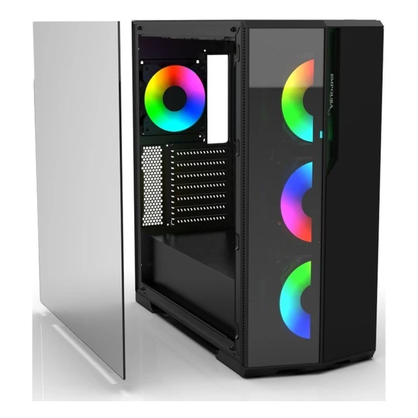 Inca Empousa EMG-17XN USB 3.2 ARGB eATX Mid Tower Siyah Kasa - Resim 6