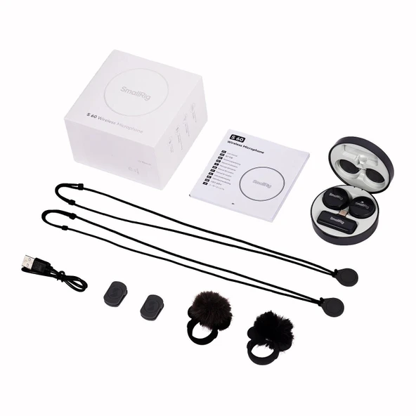 SmallRig 4934 S60 Kablosuz Mikrofon (Siyah / USB-C Versiyonu) - Resim 4