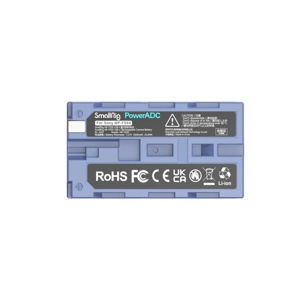 SmallRig 4331 NP-F550  USB-C Şarj Edilebilir Kamera Pili - Resim 3